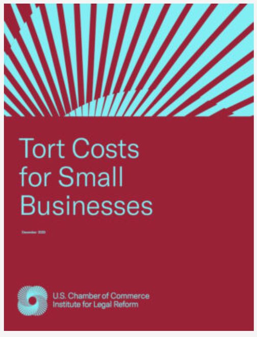 Report cover: Tort Costs for Small Businesses