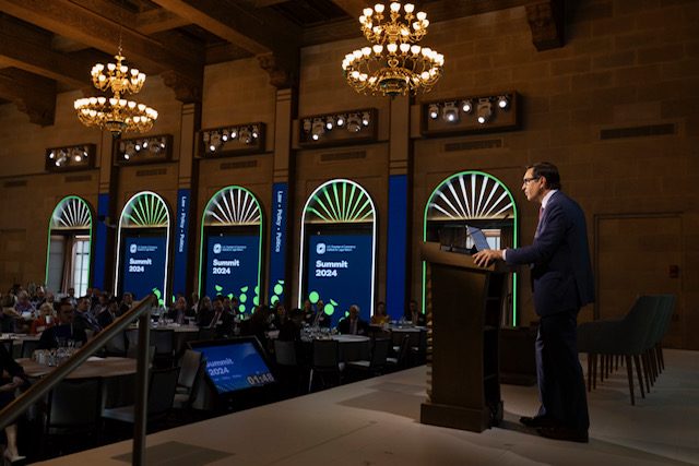 Speaker on stage at ILR Summit 2024