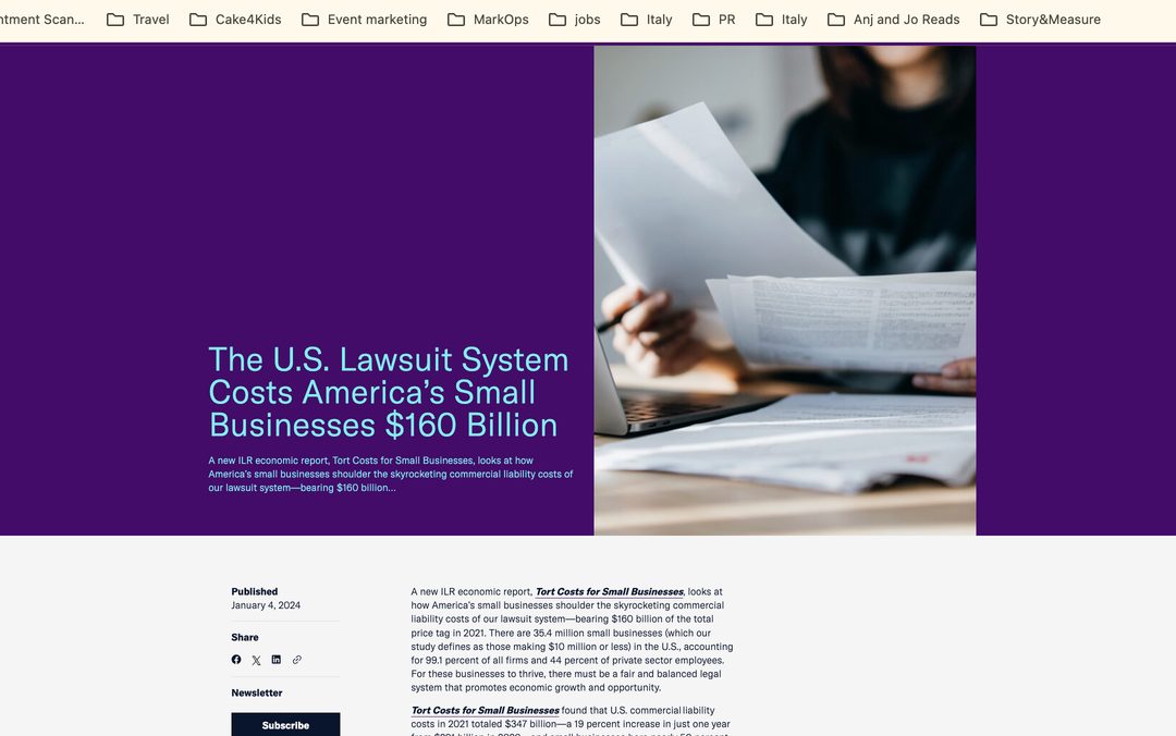 Institute for Legal Reform research page